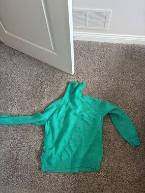 LOFT Teal Green Turtleneck Sweater